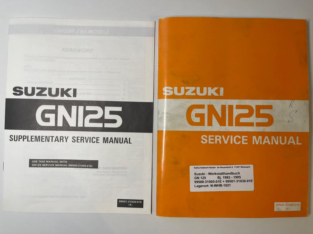 Werkstatthandbuch Suzuki GN125 GN 125 Bj. 1982 - 1994