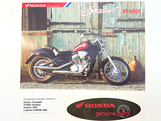 Prospekt Honda VT600C Shadow Bj. 1995 + Aufkleber