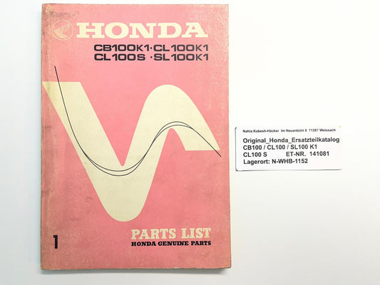 Ersatzteilkatalog S90 S90A Bj. 1964 - 1969 Honda Ersatzteilliste