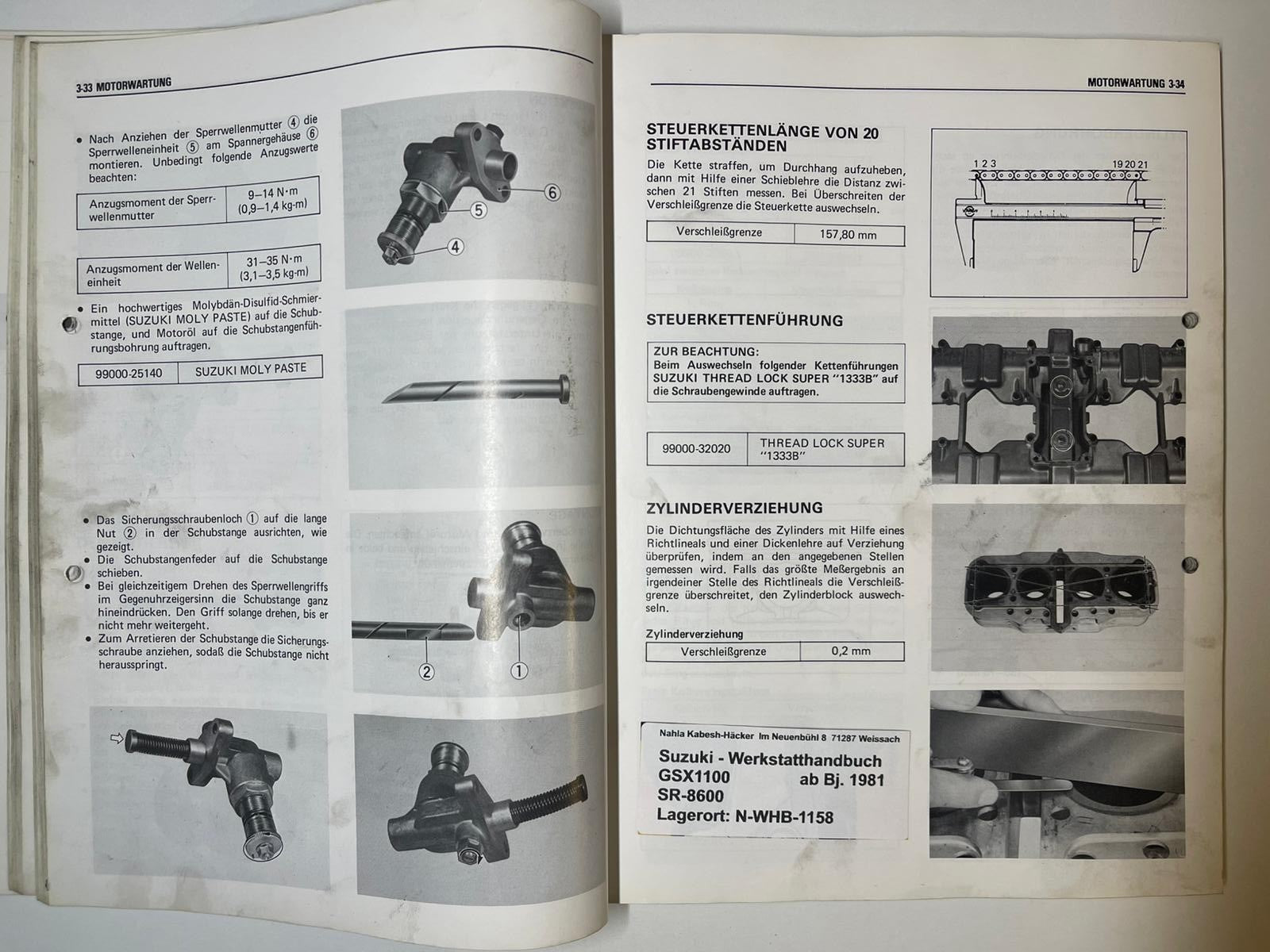 Werkstatthandbuch Suzuki GSX1100E GSX 1100 E Bj. ab 1981 -