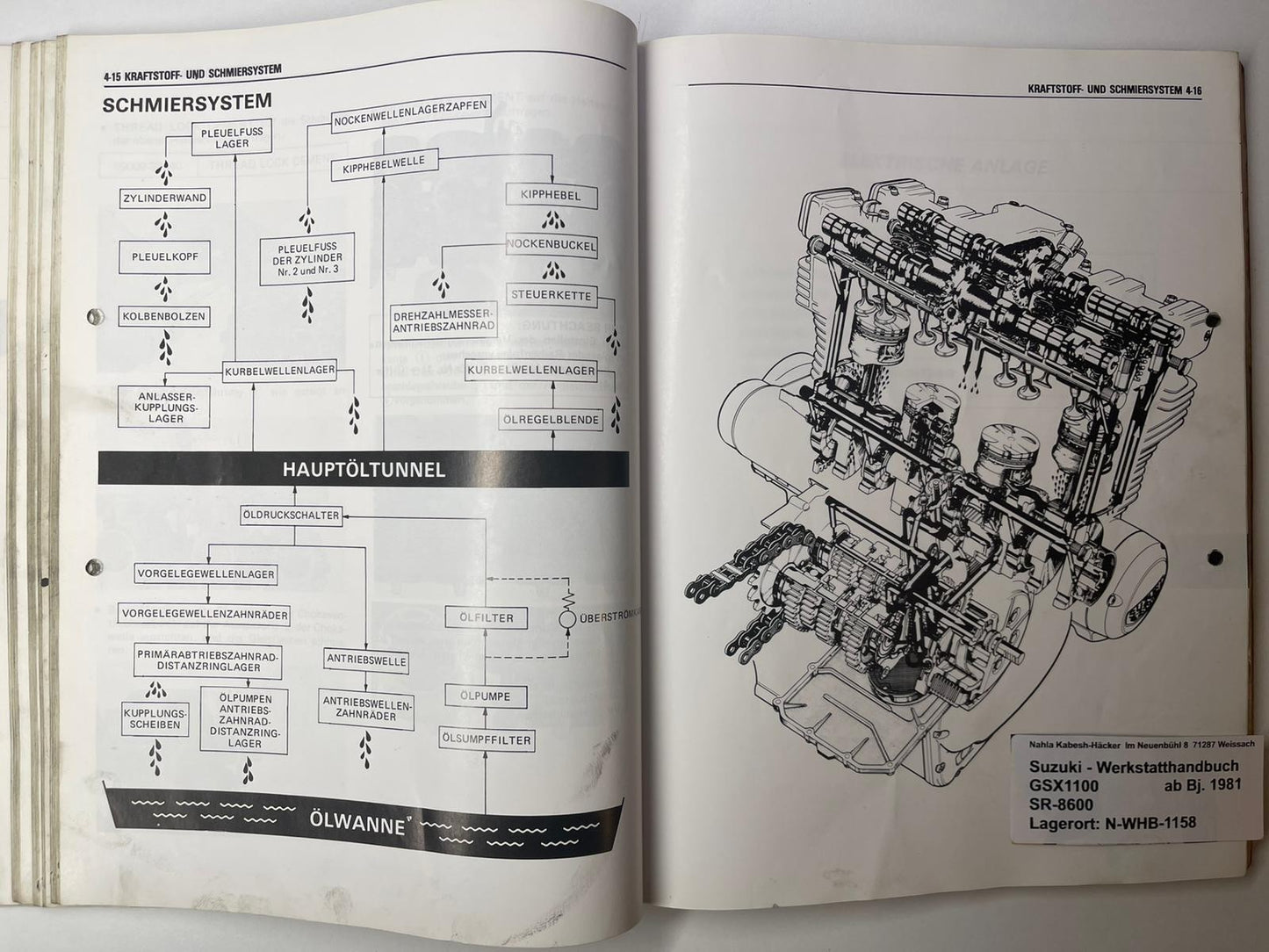 Werkstatthandbuch Suzuki GSX1100E GSX 1100 E Bj. ab 1981 -