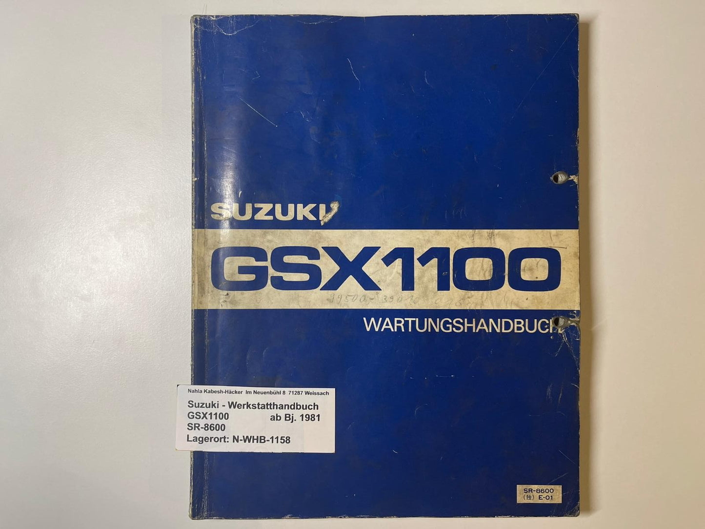 Werkstatthandbuch Suzuki GSX1100E GSX 1100 E Bj. ab 1981 -
