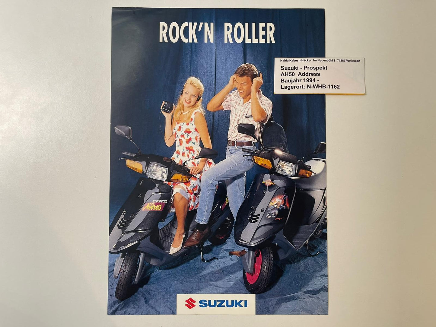 Prospekt Suzuki AH50 AH 50 Bj. 1994 Roller 50 ccm