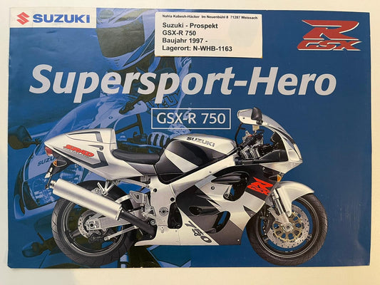 Prospekt Suzuki GSX-R750 GSX-R 750 Bj. 1997