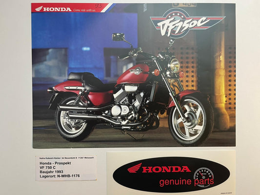 Prospekt Honda VF750C Magna Bj. 1993 + Aufkleber