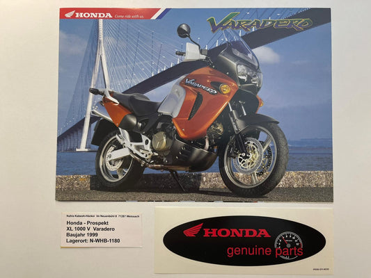 Prospekt Honda XL1000V Varadero Bj. 1999 + Aufkleber
