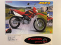 Prospekt Honda XR125L XR 125 L Bj. 2003 + Aufkleber