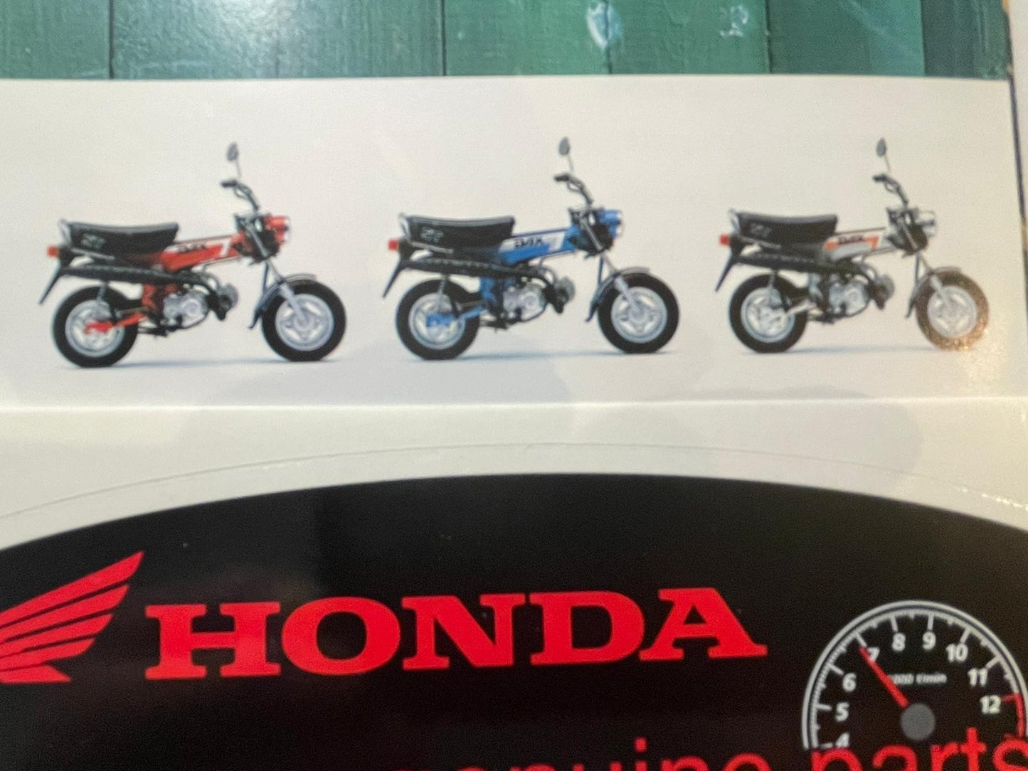 Prospekt Honda ZB50 ZB 50 Monkey ST50 ST 50 Dax Baujahr 1988 + Aufkleber