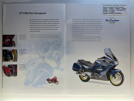 Sammel Prospekt Honda ST1100 ABS Pan European Bj. 2001 + Aufkleber
