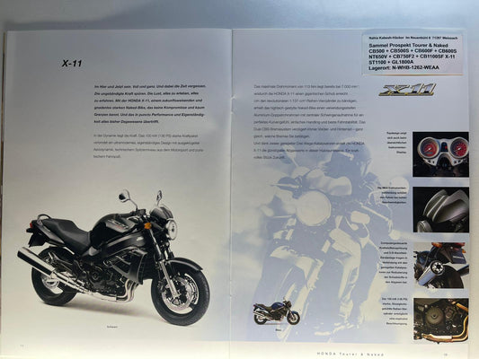 Sammel Prospekt Honda CB1100SF X-11 Eleven Bj. 2001 + Aufkleber