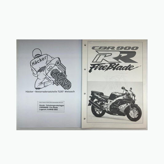 Honda Schulungs - Unterlagen CBR900RR CBR 900 RR Fire Blade ab Baujahr 1992 für Sammler