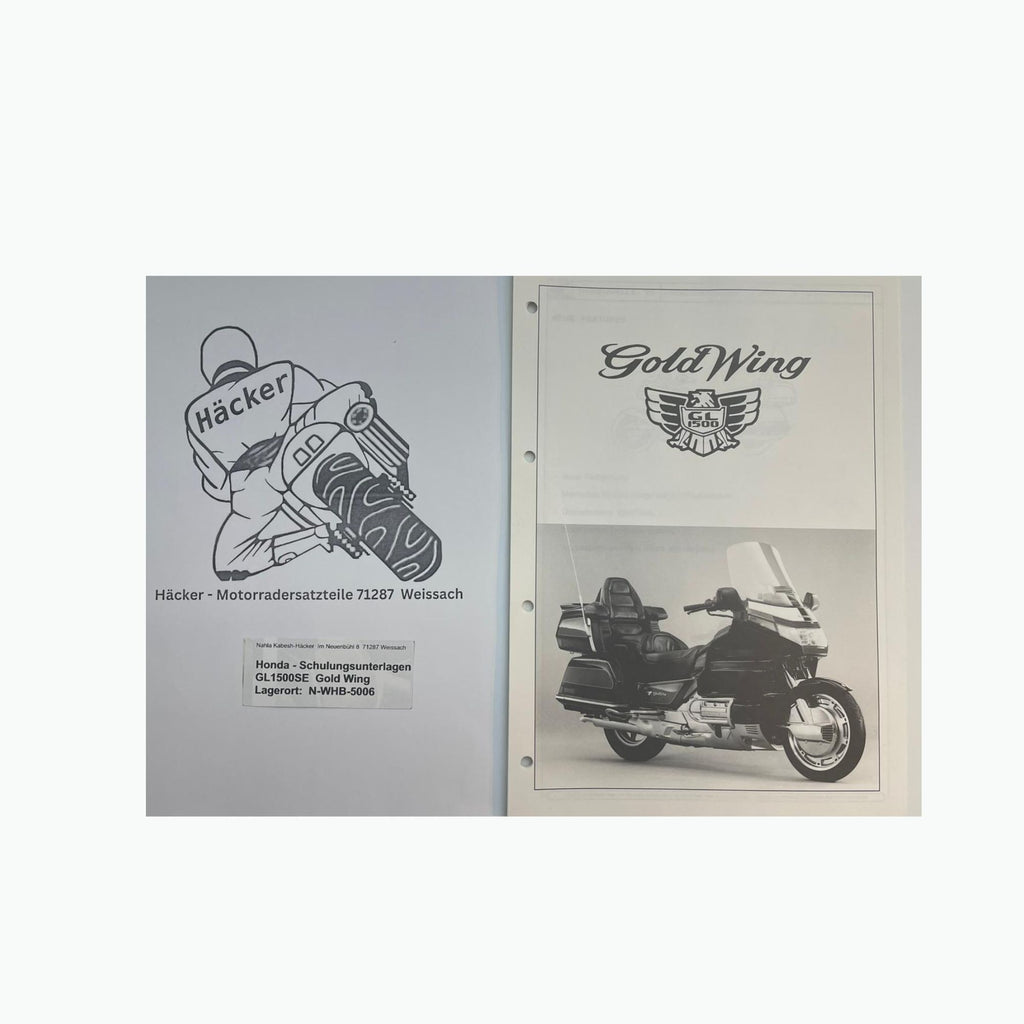 Honda Schulungs - Unterlagen GL1500SE GL 1500 SE Gold Wing ab Baujahr 1993 für Sammler