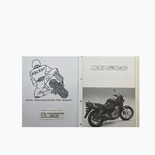 Honda Schulungs - Unterlagen CB500 CB 500 ab Baujahr 1994 für Sammler