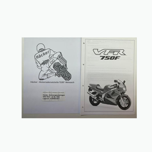 Honda Schulungs - Unterlagen VFR750F VFR 750 F ab Baujahr 1994 für Sammler