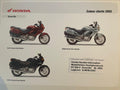NT650V NT 650 V Deauville Baujahr 2002 - Honda Original Farbchart Prospekt