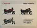 NT650V NT 650 V Deauville Baujahr 2001 - Honda Original Farbchart Prospekt