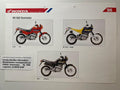 NX650 NX 650 Dominator Baujahr 1998 - Honda Original Farbchart Prospekt