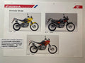 NX650 NX 650 Dominator Baujahr 1997 - Honda Original Farbchart Prospekt