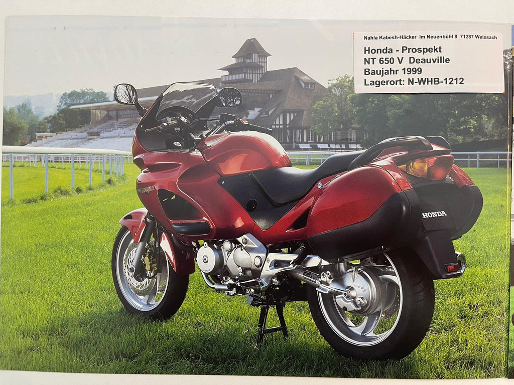 Prospekt Honda NT650V Deuville Bj. 1999 + Aufkleber