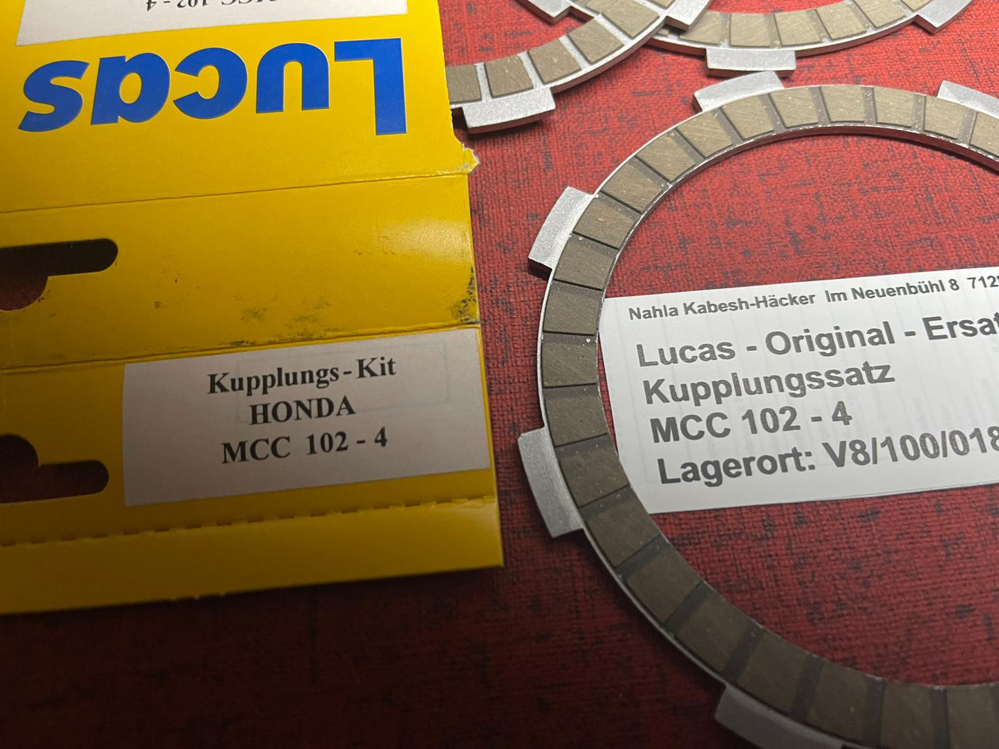 Kupplungslamellen Satz MT80 MTX80 MTX80R MTX80R2 Bj. 1980 - 1987 Honda