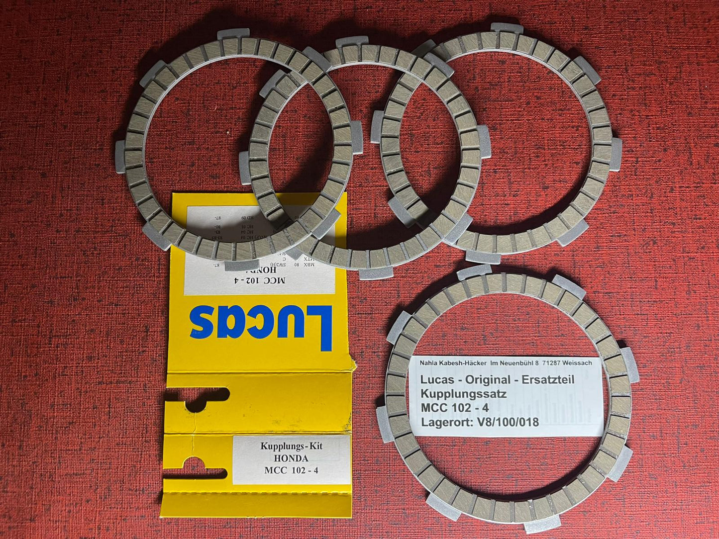 Kupplungslamellen Satz MT80 MTX80 MTX80R MTX80R2 Bj. 1980 - 1987 Honda