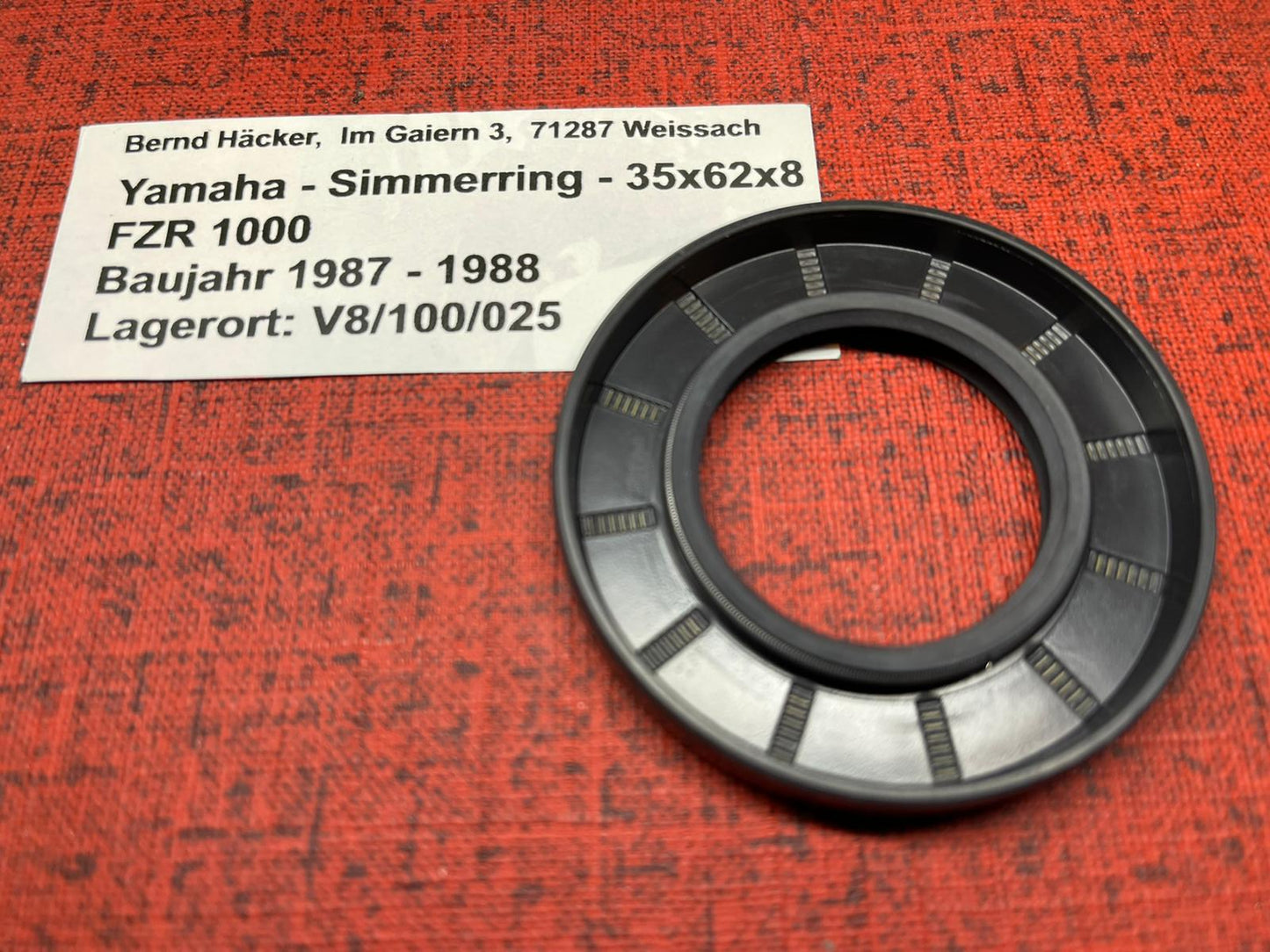 Radialwellendichtring - Simmerring - Kettenradträger 35x62x8 Suzuki Yamaha usw.