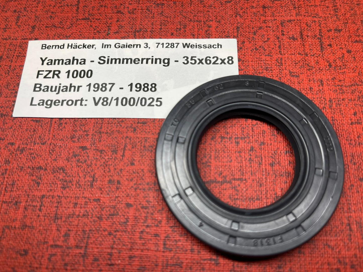 Radialwellendichtring - Simmerring - Kettenradträger 35x62x8 Suzuki Yamaha usw.