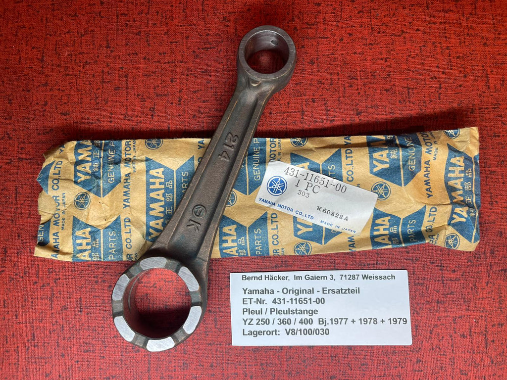 Pleul YZ400 YZ360 YZ250 MX360  Yamaha 431-11651-00 neu