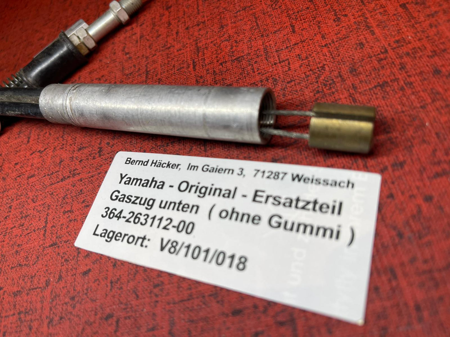 Gasszug MX250 MX360 Bj. 1974 - 364-26312-00 ONS ohne Gummi