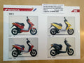 SZX50 SZX 50 X8R - S Baujahr 1998 - Honda Original Farbchart Prospekt