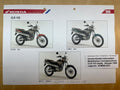CLR125 CLR 125 Cityfly Baujahr 1998 - Honda Original Farbchart Prospekt