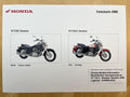 VT125C VT125 C + C2 Baujahr 2000 - Honda Original Farbchart Prospekt