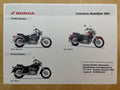 VT125C VT125 C + C2 Baujahr 2001 - Honda Original Farbchart Prospekt
