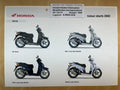 SH125DT SH 125 DT Baujahr 2002 - Honda Original Farbchart Prospekt