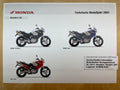 XL125V XL 125 V Varadero Baujahr 2001  - Honda Original Farbchart Prospekt