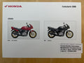 CB500S CB 500 S Sport Baujahr 2000 - Honda Original Farbchart Prospekt
