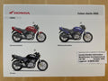 CB500 CB 500 Baujahr 2002 - Honda Original Farbchart Prospekt
