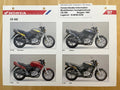 CB500 CB 500 Baujahr 1997 - Honda Original Farbchart Prospekt