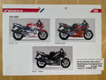 CBR600F CBR 600 F Baujahr 1998 - Honda Original Farbchart Prospekt
