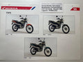 CLR125 CLR 125 Cityfly  - Honda Original Farbchart Prospekt
