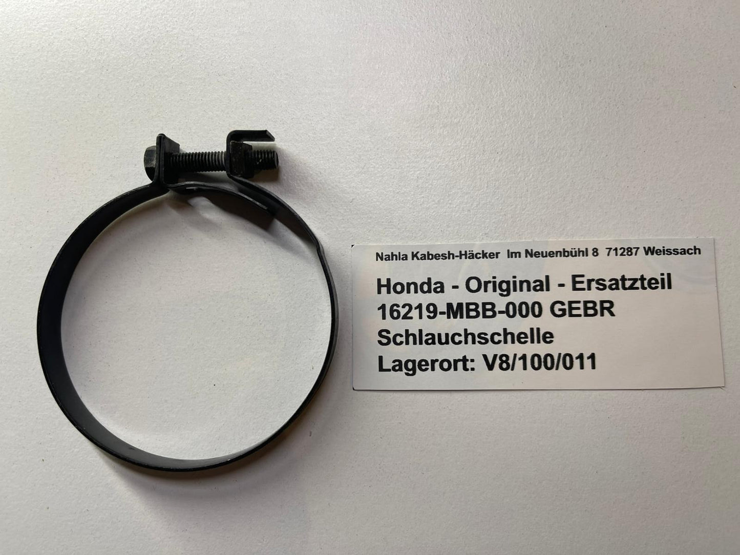 Schlauchklemme VTR1000F XL1000V Original Honda - 16219-MBB-000