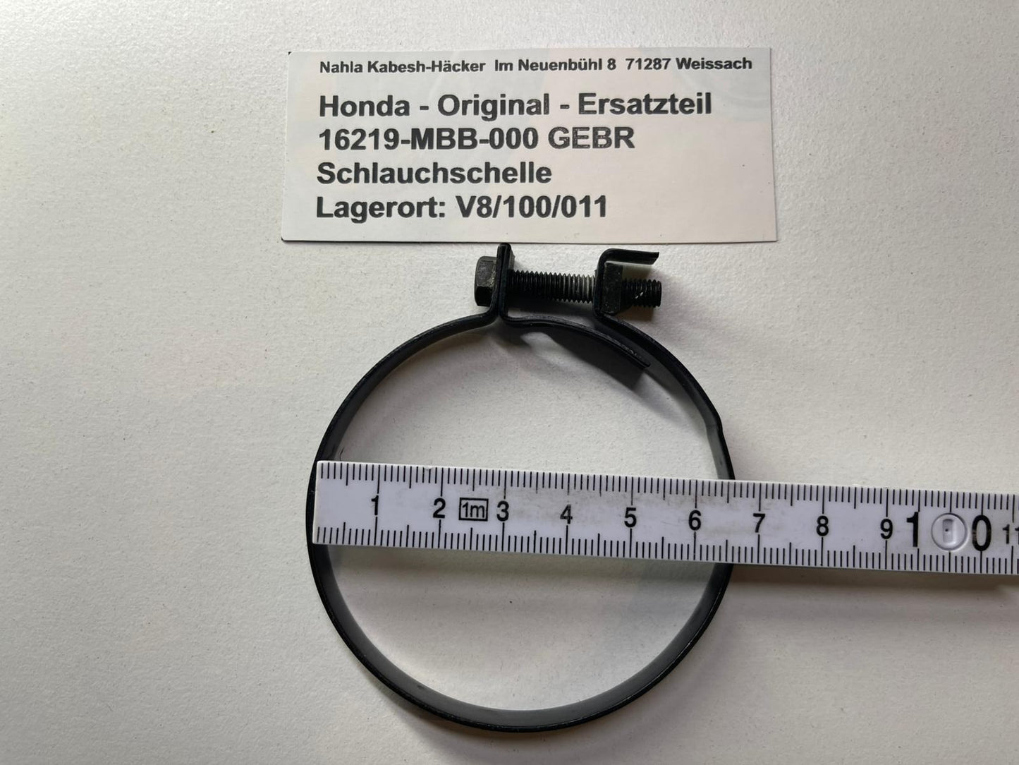 Schlauchklemme VTR1000F XL1000V Original Honda - 16219-MBB-000