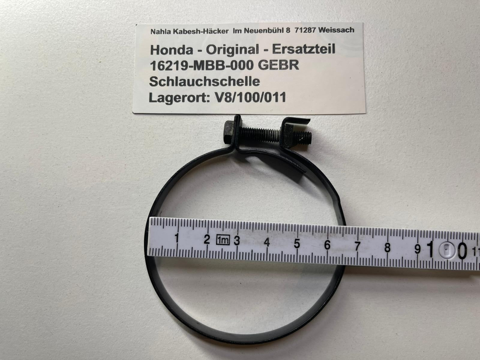 Schlauchklemme VTR1000F XL1000V Original Honda - 16219-MBB-000