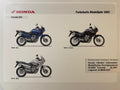 XL650V XL 650 V Transalp Bj. 2001 - Honda Original Farbchart Prospekt