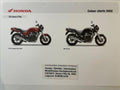 CB750F2 CB 750 F2 Seven Fifty Bj. 2001 - Honda Original Farbchart Prospekt