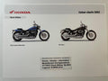 VT750DC VT 750 DC Black Widow Bj. 2002 - Honda Original Farbchart Prospekt