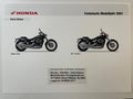 VT750DC VT 750 DC Black Widow Bj. 2001 - Honda Original Farbchart Prospekt
