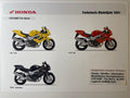 VTR1000F VTR 1000 F Fire Storm Bj. 2001 - Honda Original Farbchart Prospekt