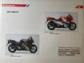 CBR1000F CBR 10000 F Bj. 1996 - Honda Original Farbchart Prospekt
