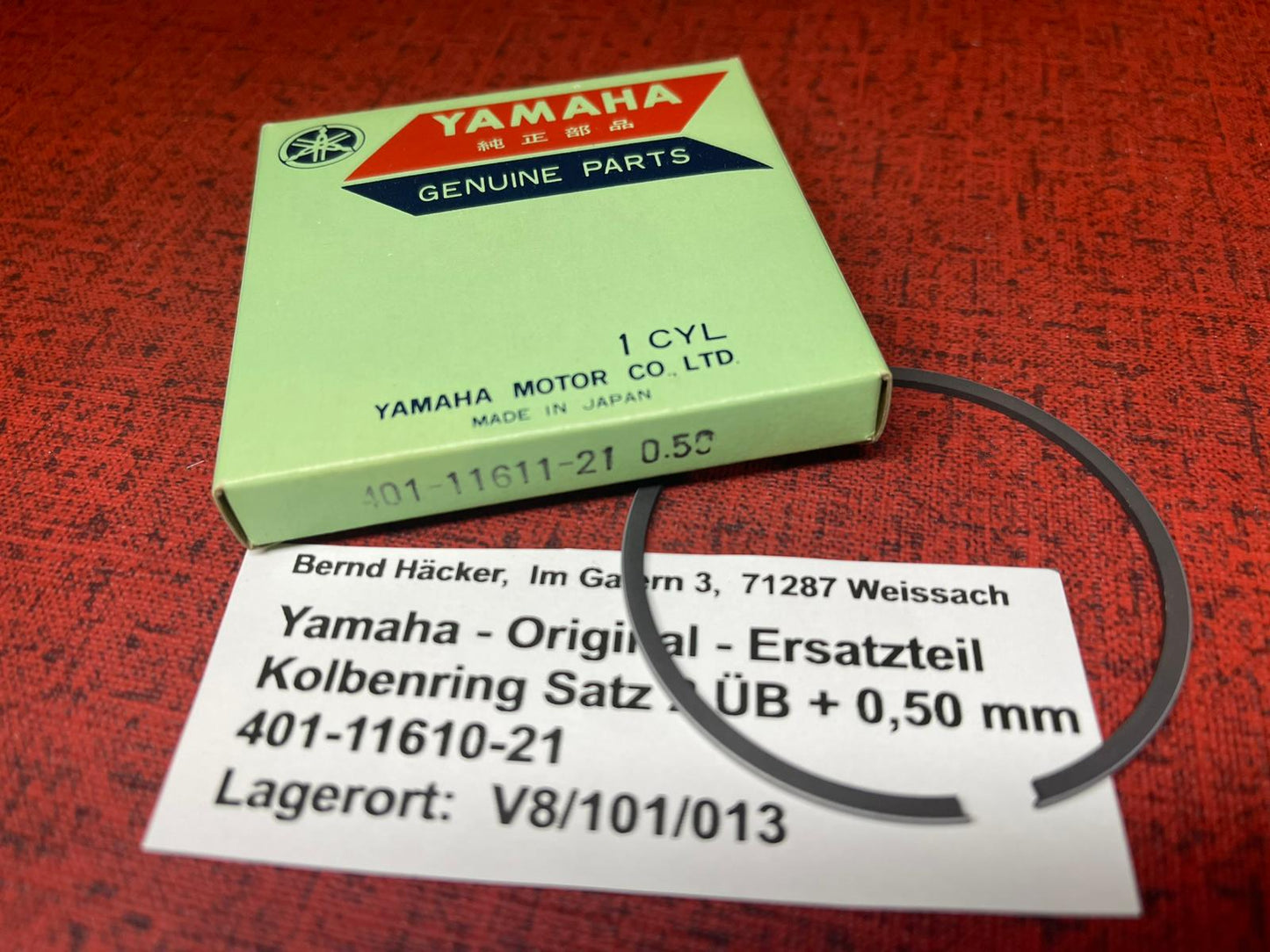 Kolbenring Satz 2.ÜB YZ125 MX 125 MX125 YZ 125 - 401-11611-21 neu